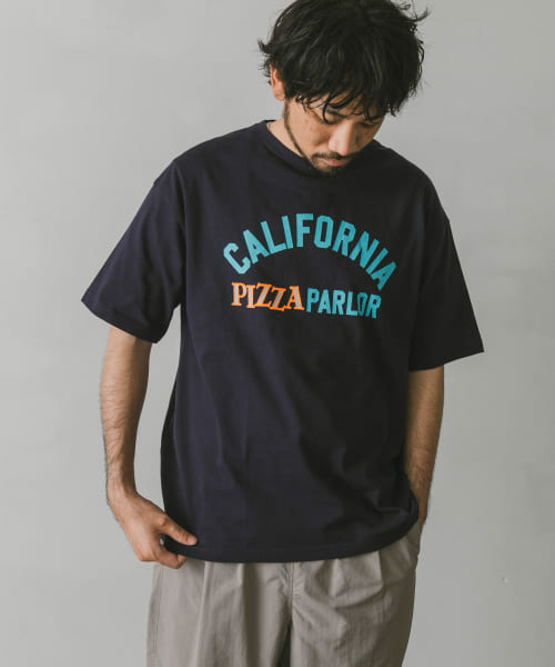 PIZZA プリントTシャツ