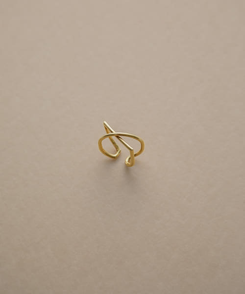 decor『デコール』　Line curve ring