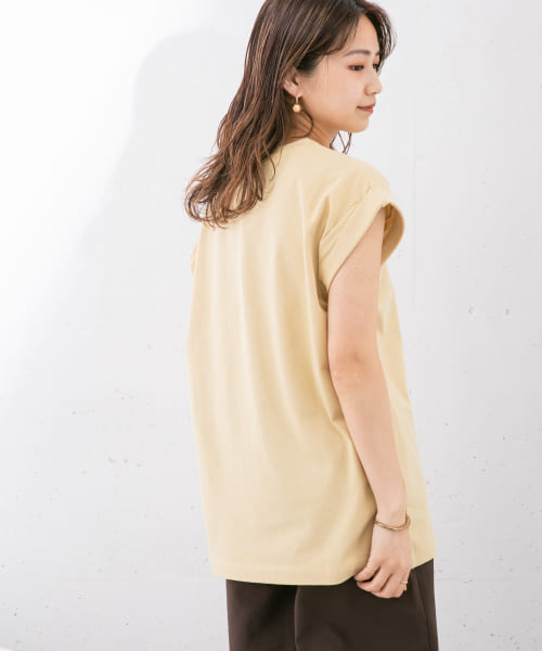 ショルダータックフレンチスリーブTシャツ