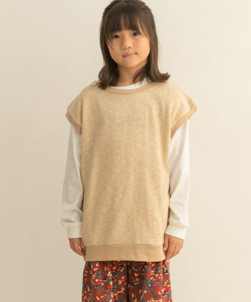 クルーネックミニ裏毛ベスト(KIDS)