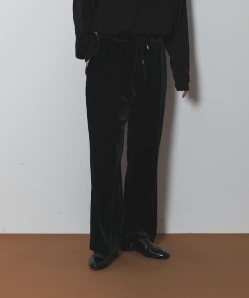 Couleur Meler sakasa　center tuck velour pants