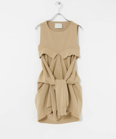 TAN　TIED LAYERING TOPS