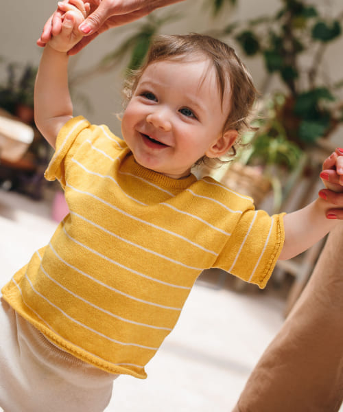 BaYiRi　SUNNY STRIPED T-SHIRTS