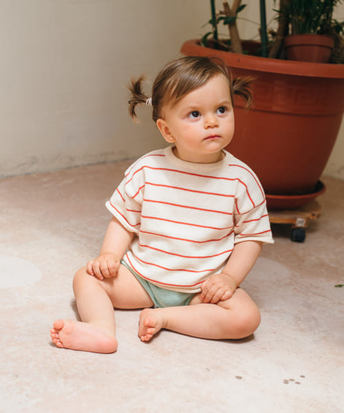 BaYiRi　SUNNY STRIPED T-SHIRTS