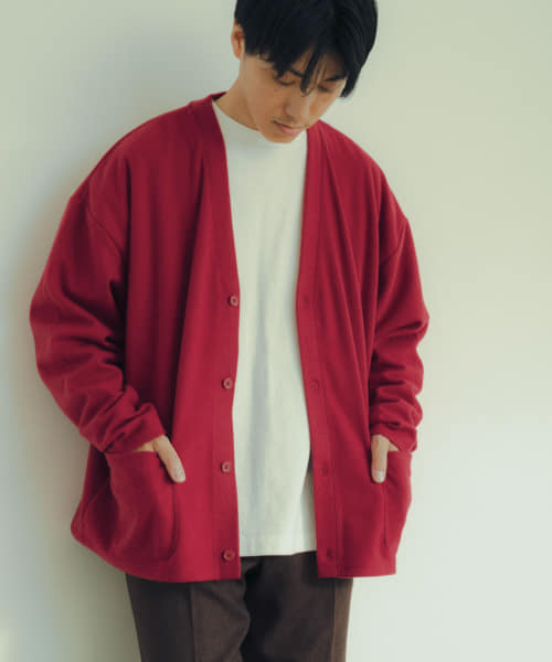 起毛フライス 4B カーディガン