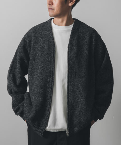 STILL BY HAND　Zip up cardigan