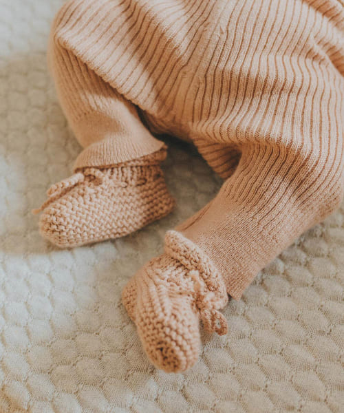 buho　NB KNIT BOOTIES