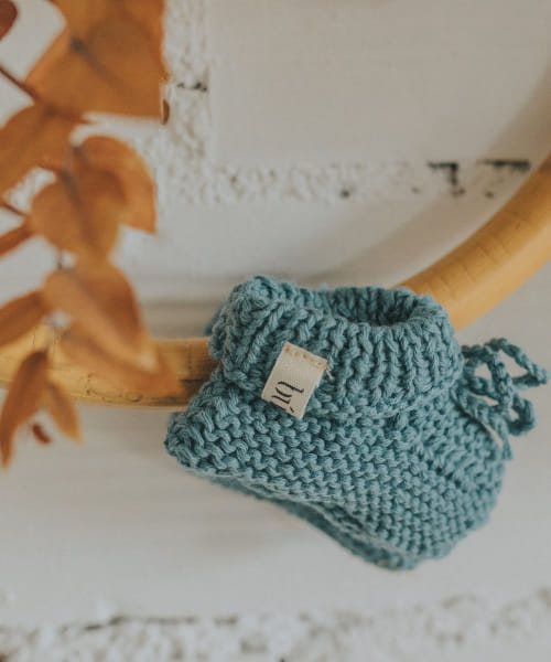 buho　NB KNIT BOOTIES
