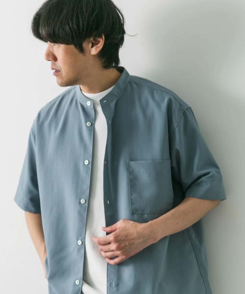 『XLサイズ/WEB限定』『吸水速乾』セオアルファバンドカラーショートスリーブ シャツ