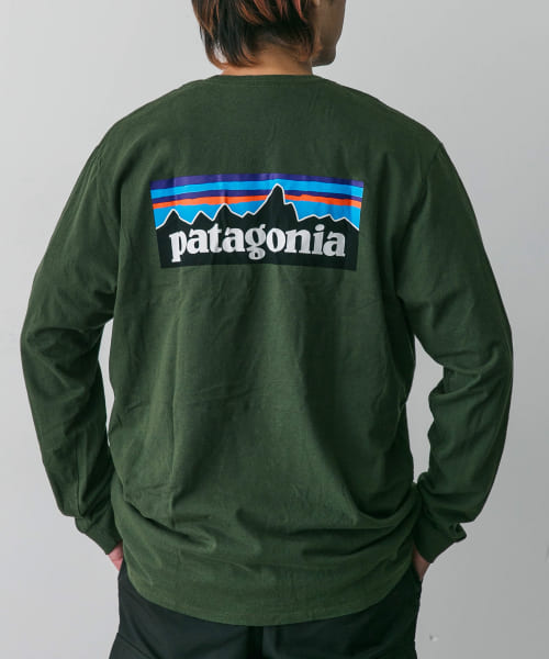 patagonia　Long-Sleeve P-6 Logo Re-T-shirts