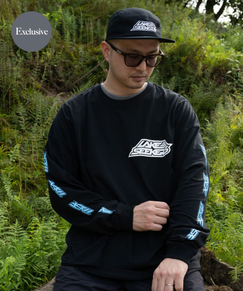 『別注』TASF×LAKE SEEKERS　袖プリントロングスリーブTシャツ