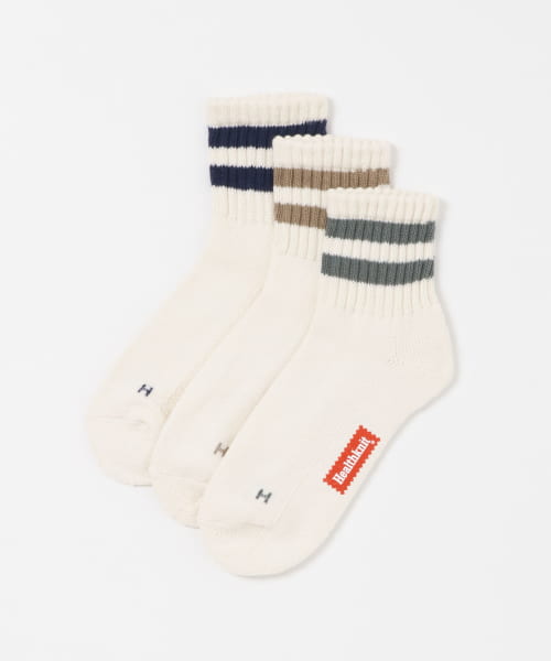 Healthknit　シンカー2Lineミドルソックス3P