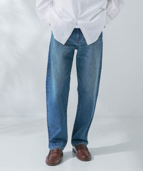 DENIM STRAIGHT PANTS