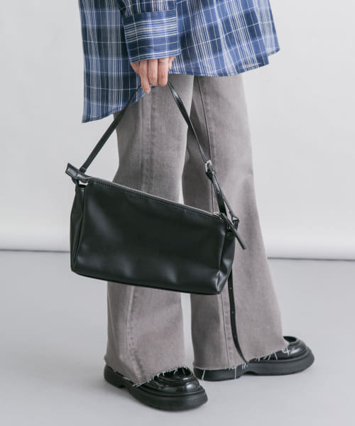 アシンメトリースリムショルダーBAG