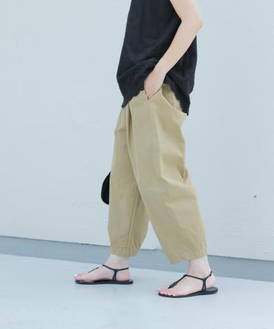 コットンクロップドパンツ