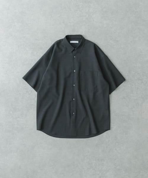 ウォッシャブルウールサイロフィルショートスリーブシャツ