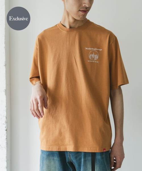 『別注』MANHATTAN PORTAGE×DOORS　1ポイントプリントTシャツ