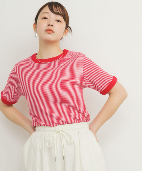 Miller　Panel ribbed T-shirt