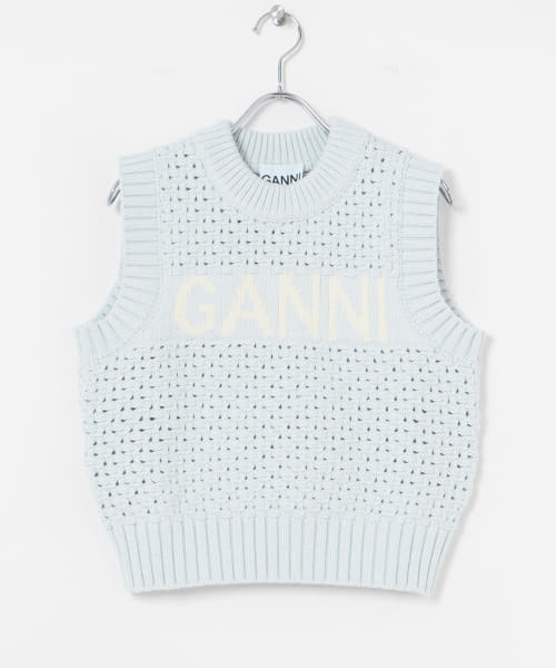 GANNI　Cotton Pointelle Vest