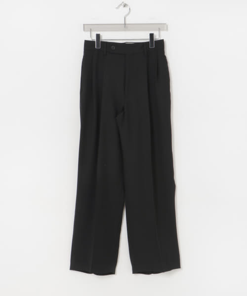 new basic　ダブルクロスキュプラパンツ