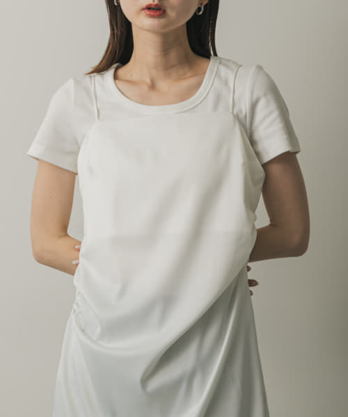 『一部WEB限定カラー』ラウンドネックリブTシャツ(半袖)