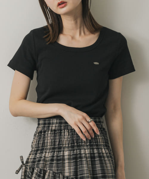『一部WEB限定カラー』ラウンドネックリブTシャツ(半袖)