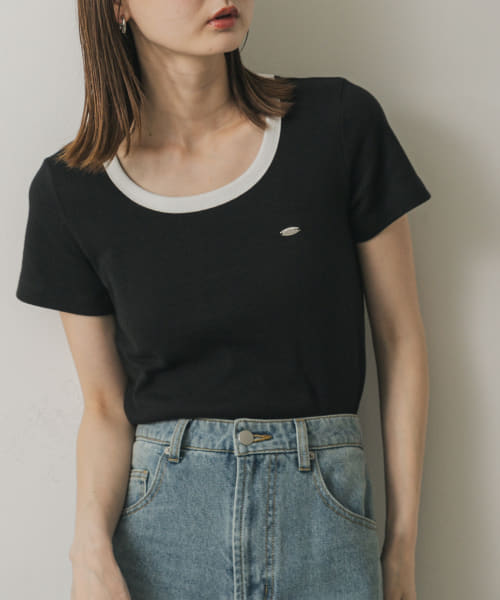 『一部WEB限定カラー』ラウンドネックリブTシャツ(半袖)