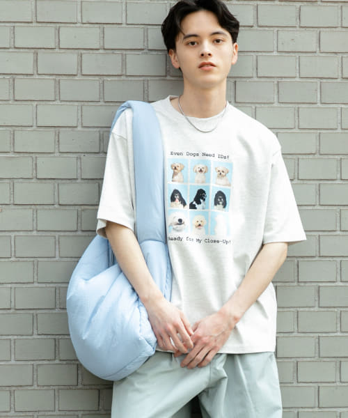 『ユニセックス』Dog graphic Short-Sleeve T-shirts