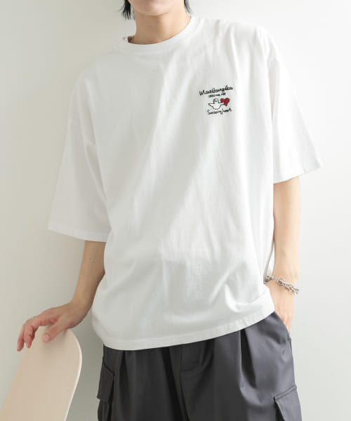 『WEB限定』Mark Gonzales　胸刺繍ショートスリーブTシャツ