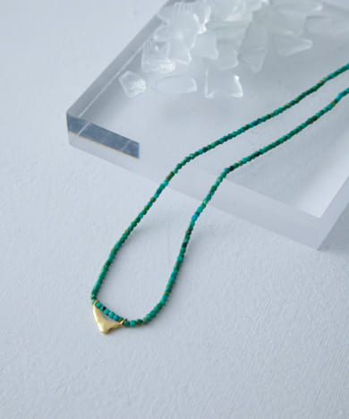Aperdiem　Flow Flat Stone Necklace