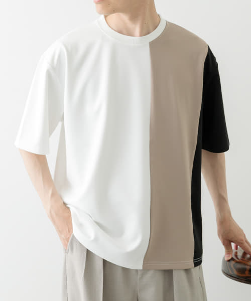 ポンチ切替ショートスリーブトップス