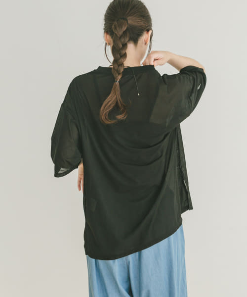シアー半袖Tシャツ