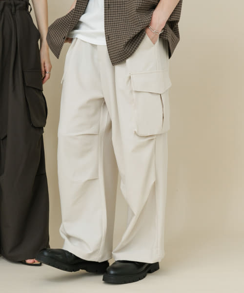 『ユニセックス』ワイドカーゴパンツ