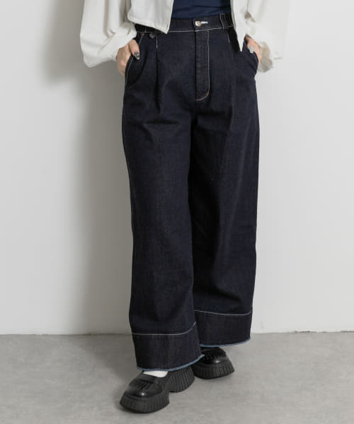 cwtch　ORGANIC DENIM WIDEPANTS