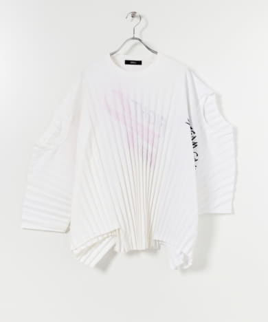 SREU　ソフトプリーツドッキングTシャツ