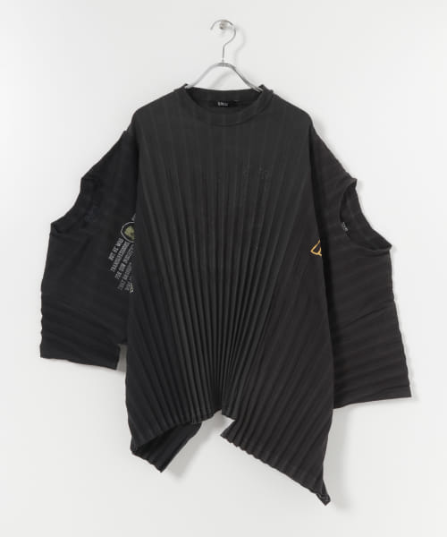 SREU　ソフトプリーツドッキングTシャツ