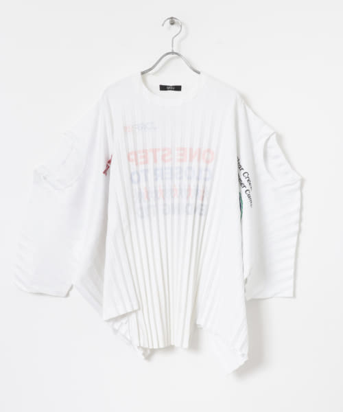 SREU　ソフトプリーツドッキングTシャツ