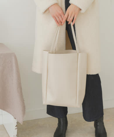 縦長シンプルA4トートバッグ
