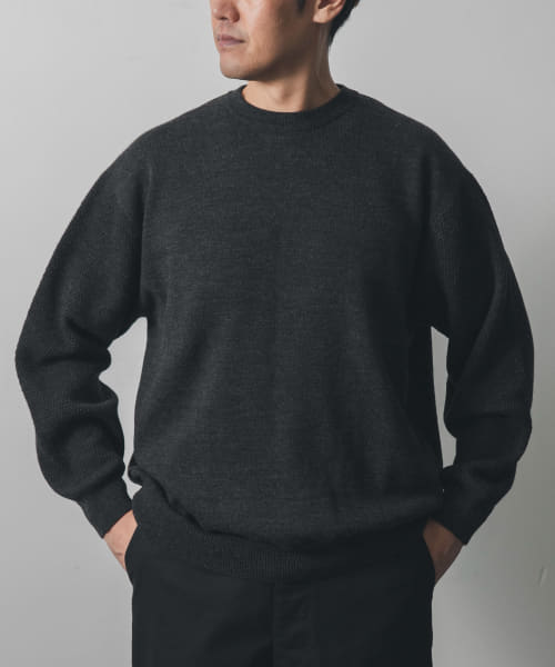 STILL BY HAND　10G patterned sweater