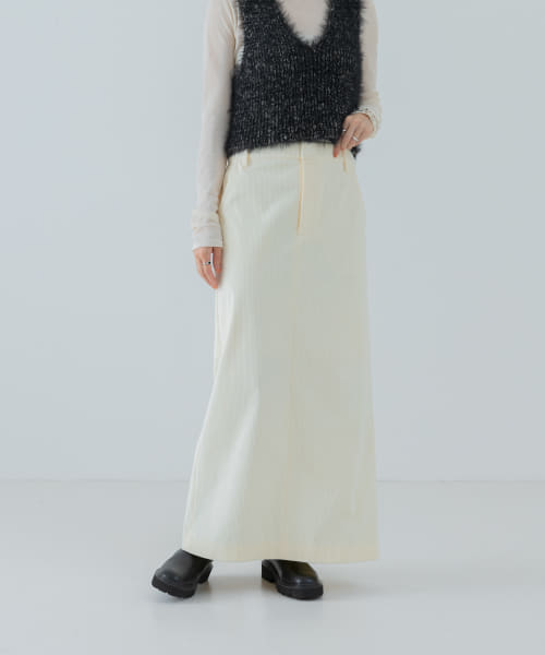 トリコットコーデュロイスカート