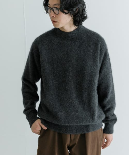 new basic FOX/CASHMEREクルーネックニット