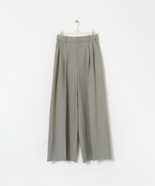 straight wide tack pants