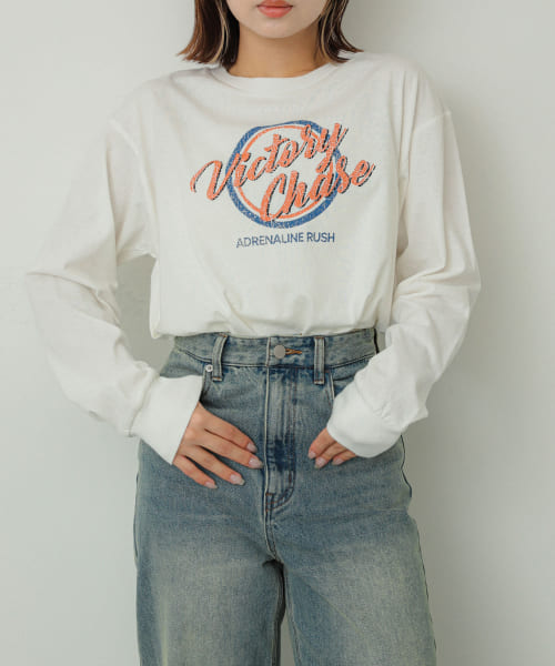 グラフィックロングTシャツ