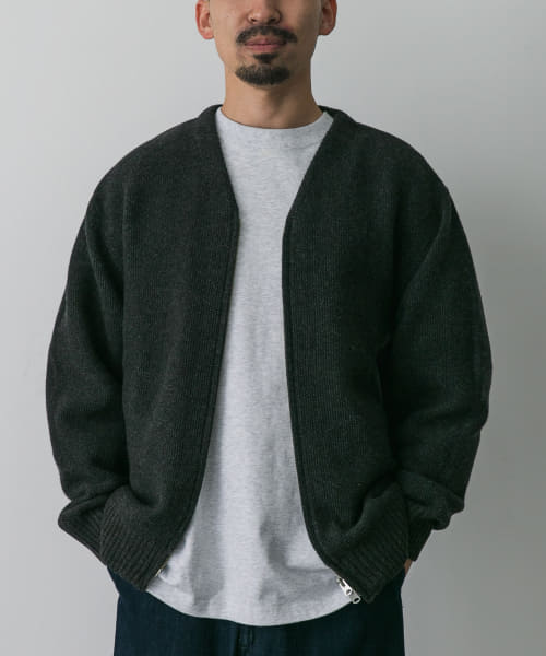 STILL BY HAND　Zip up cardigan