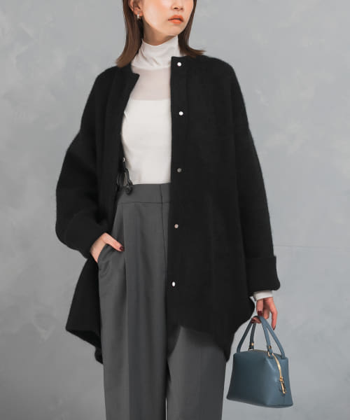 ELENDEEK　BASIC CN RACCOON MIX CARDIGAN