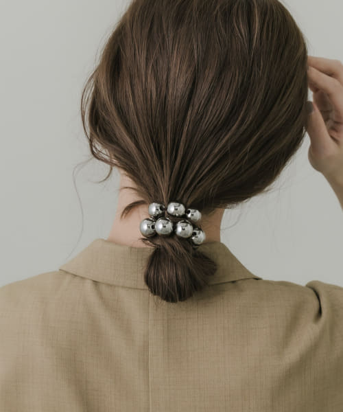 『再入荷』『WEB/一部店舗限定』メタルボールヘアゴム