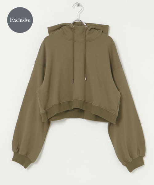 『別注』MIDIUMISOLID×TGM　hooded short pullover