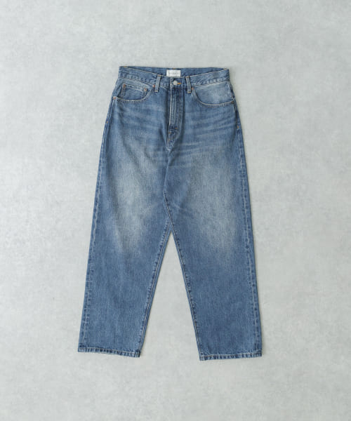 DENIM WIDE TAPERED PANTS