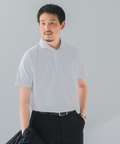 LIFE STYLE TAILOR　カッタウェイ半袖プルオーバー