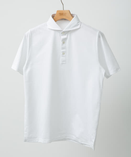 『吸水速乾』LIFE STYLE TAILOR　カッタウェイ半袖プルオーバー